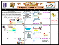 September Activity Calendar